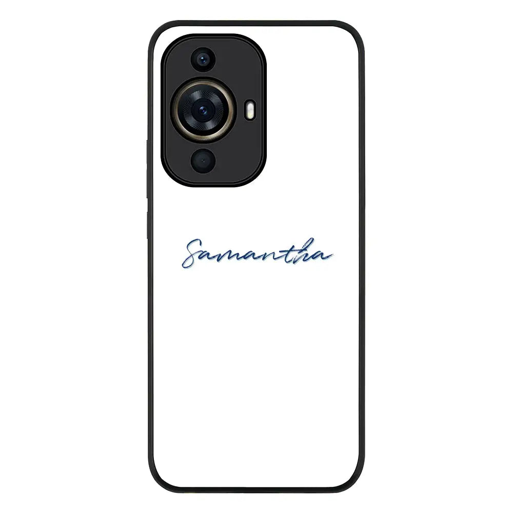 Huawei Nova 11 Pro / Rugged Black Custom Text, My Name Phone Case - Huawei - Stylizedd.com