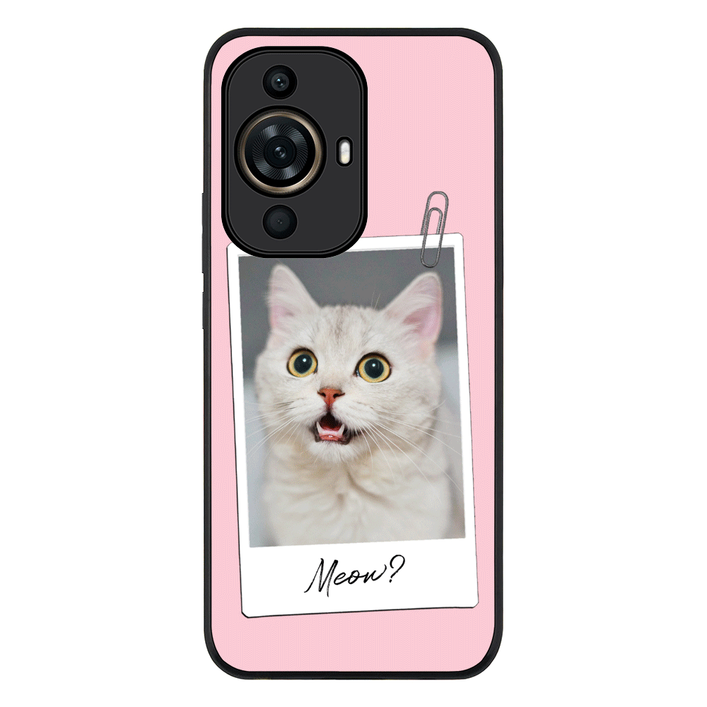 Polaroid Photo Pet Cat Phone Case - Huawei - Nova 11 Pro / Rugged Black - Stylizedd