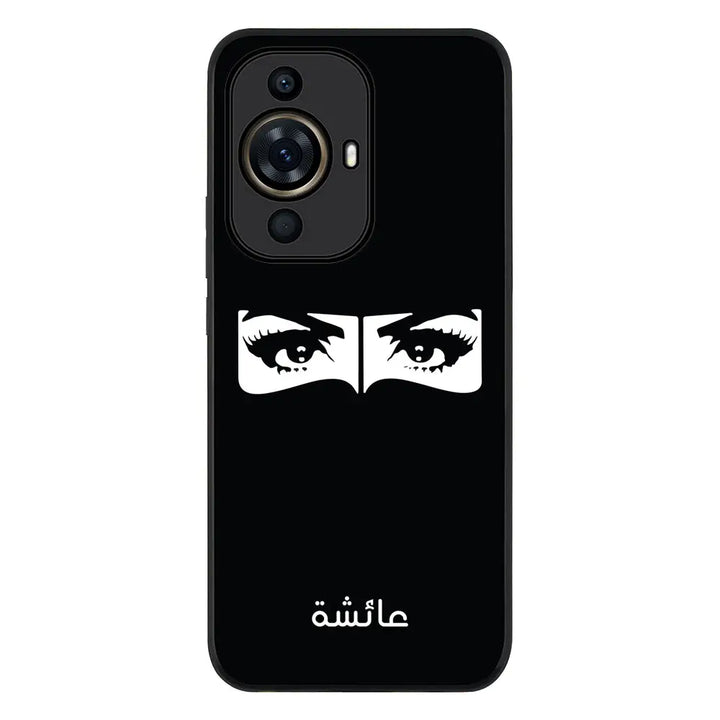 Huawei Nova 11 Pro / Rugged Black Custom Name Niqabi Eye, Phone Case - Huawei - Stylizedd.com