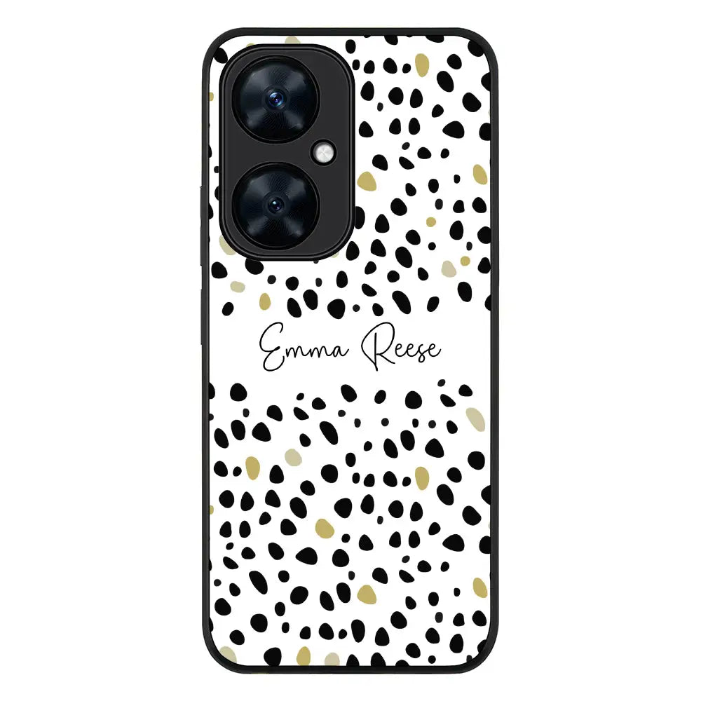 Huawei Nova 11i / Rugged Black Pebble Multi Color Custom Text, My Name Phone Case - Huawei - Stylizedd.com