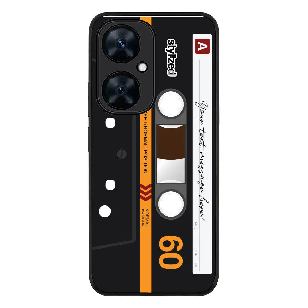 Huawei Nova 11i / Rugged Black Custom Retro Cassette Tape Phone Case - Huawei - Stylizedd.com