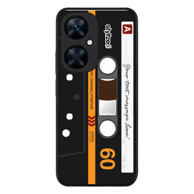 Huawei Nova 11i / Rugged Black Phone Case Custom Retro Cassette Tape Phone Case - Huawei - Stylizedd