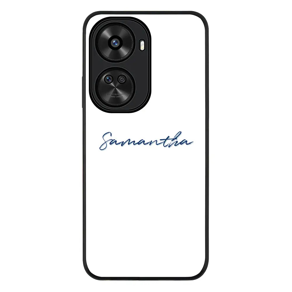 Huawei Nova 12 SE / nova 11 SE / Rugged Black Custom Text, My Name Phone Case - Huawei - Stylizedd.com