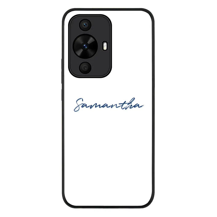 Huawei Nova 12s / nova 11 / nova 12 Lite / Rugged Black Custom Text, My Name Phone Case - Huawei - Stylizedd.com