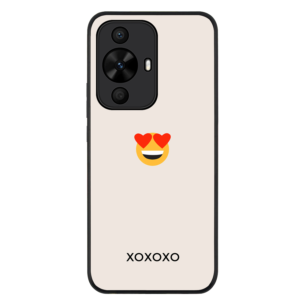 Huawei Nova 12s / nova 11 / nova 12 Lite / Rugged Black Custom Text Emojis Emoticons, Phone Case - Huawei - Stylizedd.com