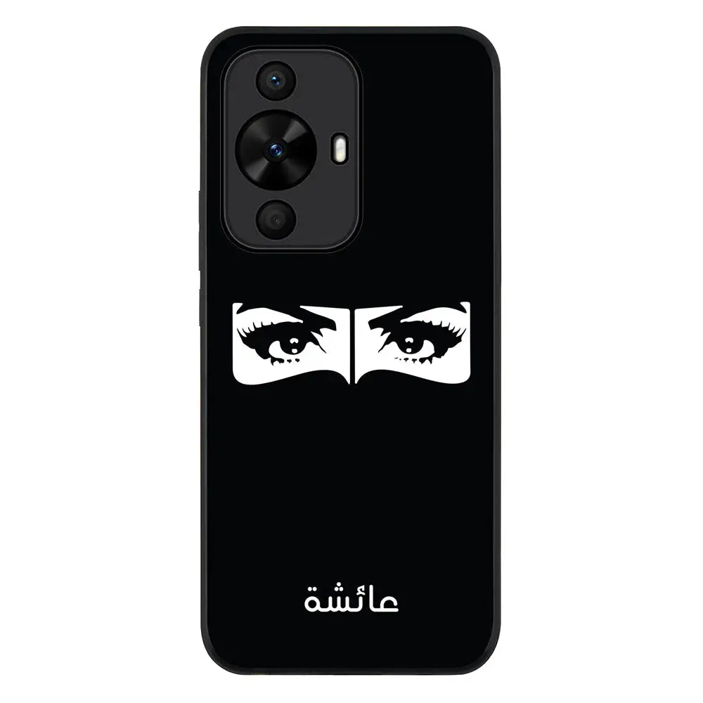 Huawei Nova 12s / nova 11 / nova 12 Lite / Rugged Black Custom Name Niqabi Eye, Phone Case - Huawei - Stylizedd.com