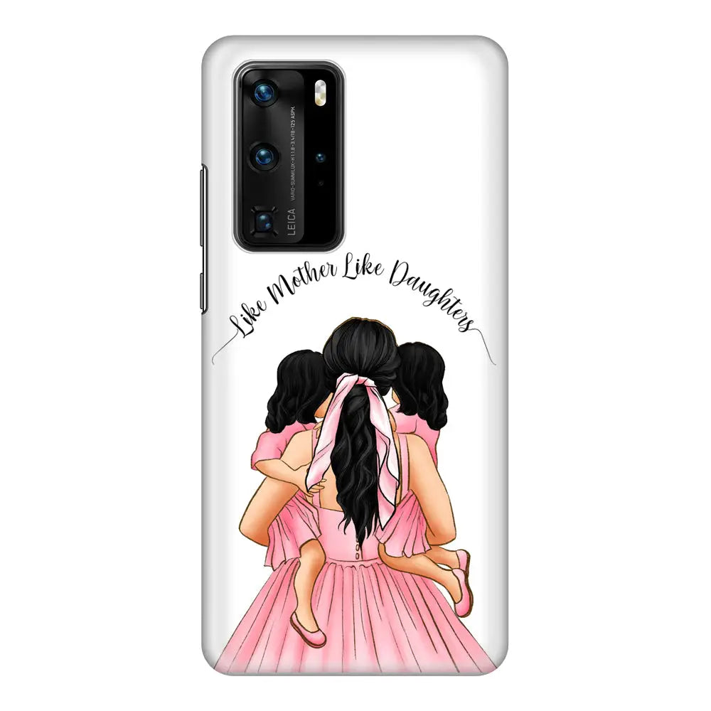 Huawei P40 Pro / Snap Classic Phone Case Mother 2 daughters Custom Clipart, Text Phone Case - Huawei - Stylizedd