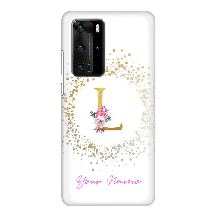 Huawei P40 Pro / Snap Classic Floral Initial Phone Case - Huawei - Stylizedd.com