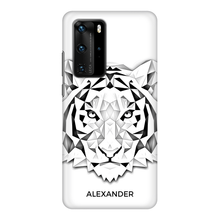 Huawei P40 Pro / Snap Classic Personalized Text Low Poly Art Design Animals, Phone Case - Huawei - Stylizedd.com