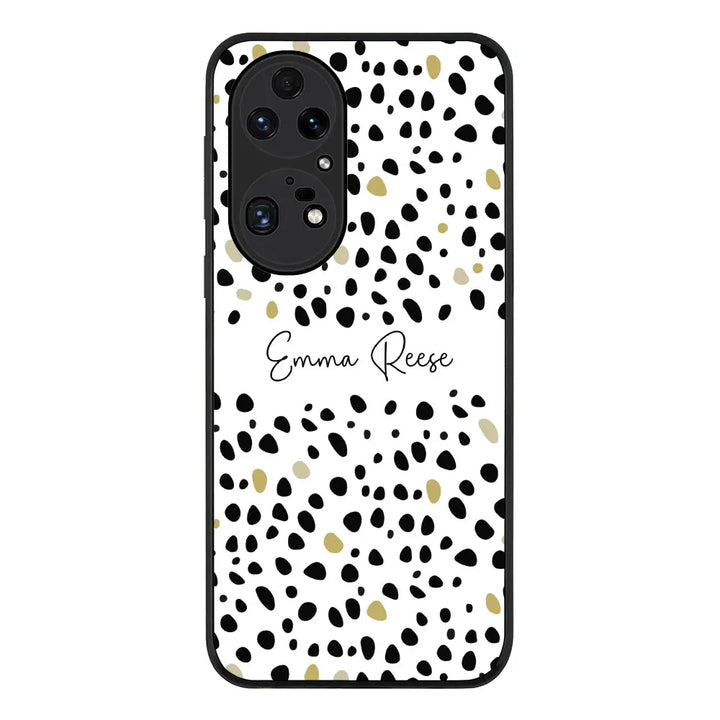 Huawei P50 Pro / Rugged Black Pebble Multi Color Custom Text, My Name Phone Case - Huawei - Stylizedd.com