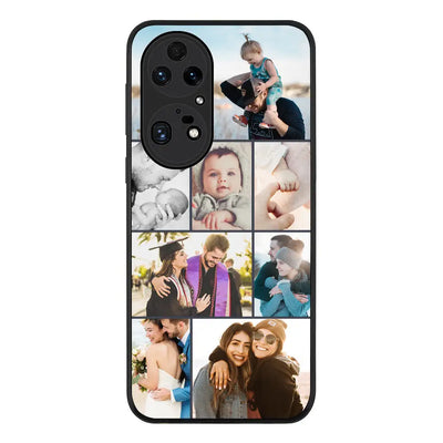 Huawei P50 Pro / Rugged Black Phone Case Personalised Photo Collage Grid Phone Case - Huawei - Stylizedd