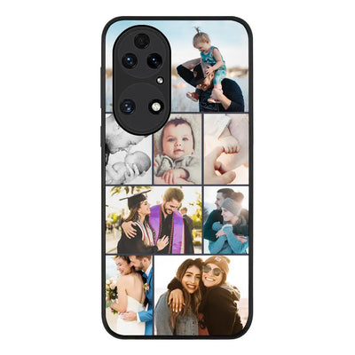Huawei P50 / Rugged Black Phone Case Personalised Photo Collage Grid Phone Case - Huawei - Stylizedd