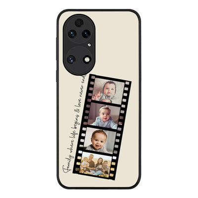 Huawei P50 Rugged Black Custom Film Strips Personalised Movie Strip, Phone Case - Huawei - Stylizedd.com