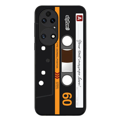 Huawei P50 Rugged Black Custom Retro Cassette Tape Phone Case - Huawei - Stylizedd.com