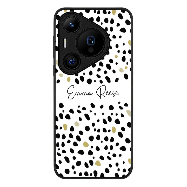 Huawei Pura 70 Pro / 70 Pro Plus / Rugged Black Pebble Multi Color Custom Text, My Name Phone Case - Huawei - Stylizedd.com