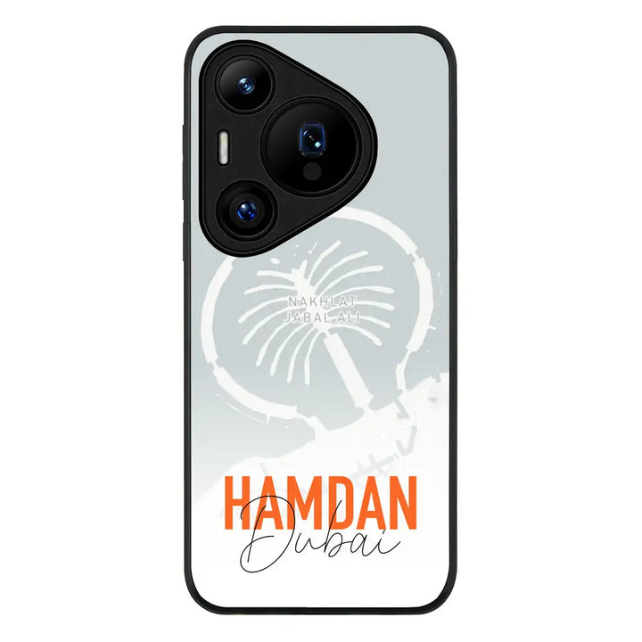 Huawei Pura 70 Pro / 70 Pro Plus / Rugged Black Personalized Location Map & Name, Phone Case - Huawei - Stylizedd.com