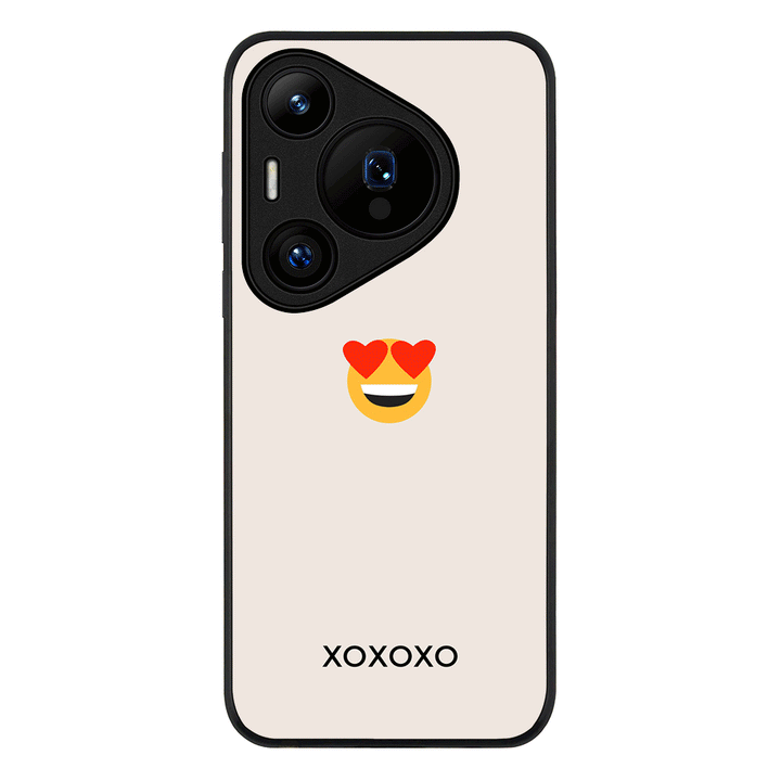 Huawei Pura 70 Pro / 70 Pro Plus / Rugged Black Custom Text Emojis Emoticons, Phone Case - Huawei - Stylizedd.com