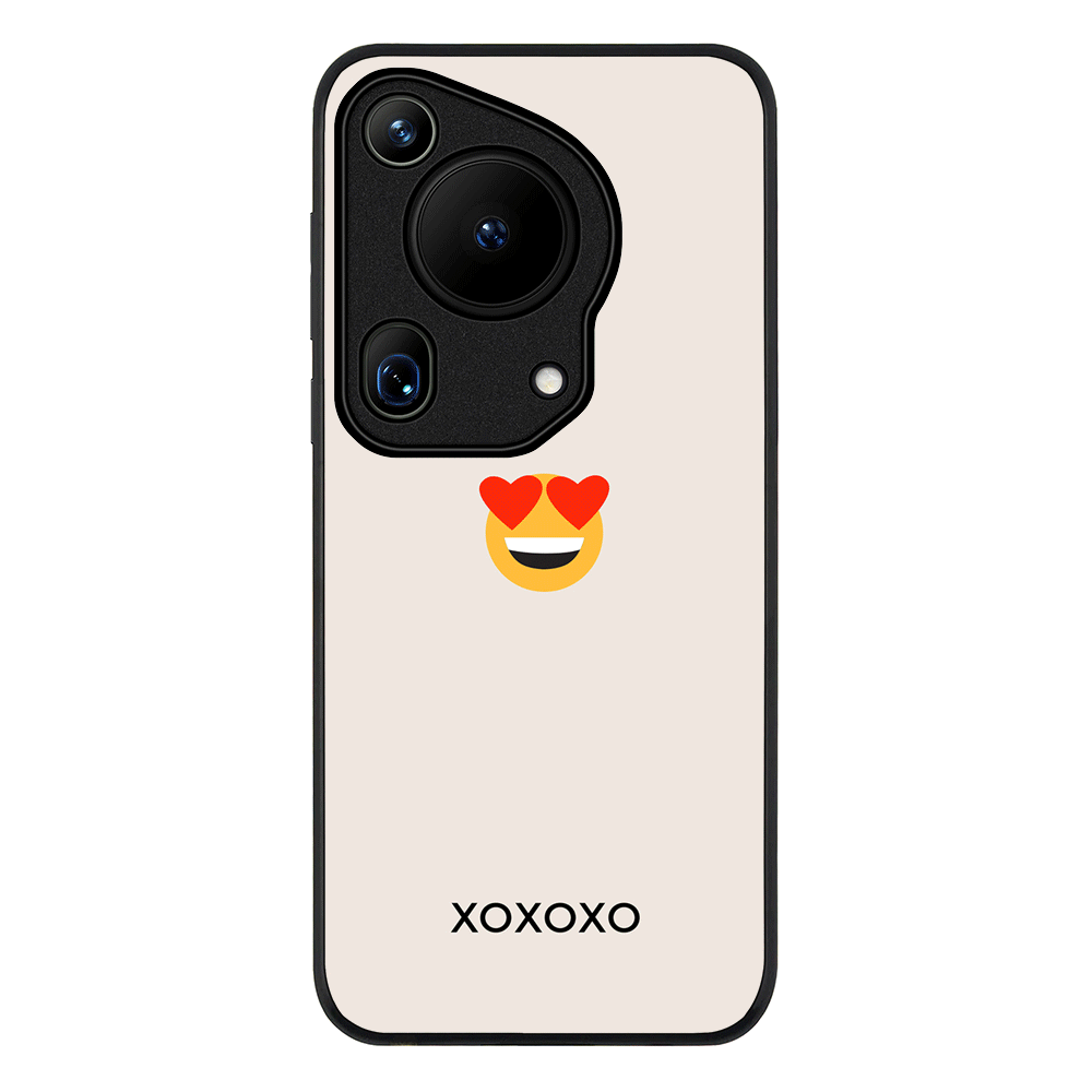Huawei Pura 70 Ultra / Rugged Black Custom Text Emojis Emoticons, Phone Case - Huawei - Stylizedd.com
