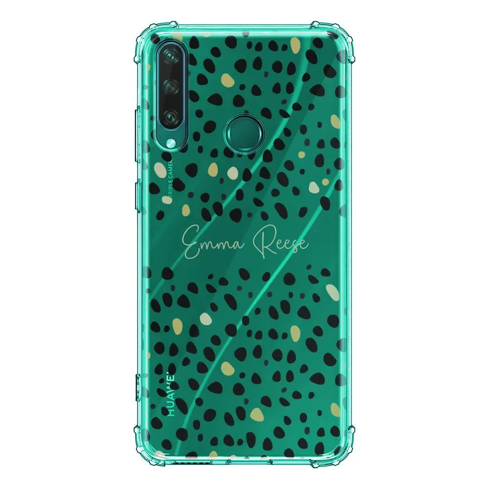 Huawei Y6P / Clear Classic Pebble Multi Color Custom Text, My Name Phone Case - Huawei - Stylizedd.com