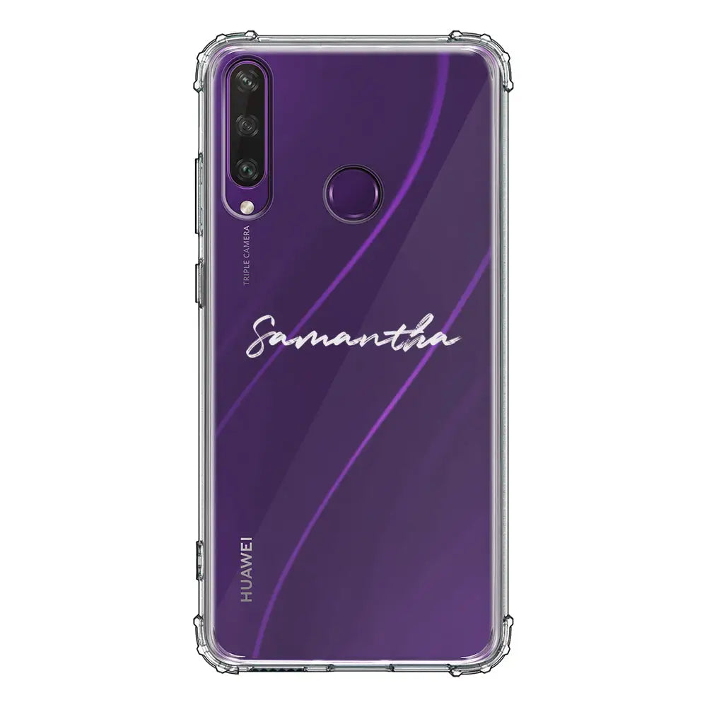 Huawei Y6P / Clear Classic Custom Text, My Name Phone Case - Huawei - Stylizedd.com