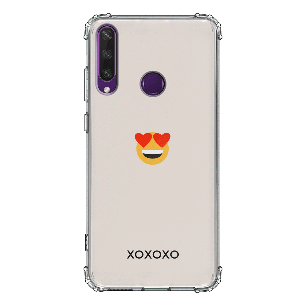 Huawei Y6P / Clear Classic Custom Text Emojis Emoticons, Phone Case - Huawei - Stylizedd.com