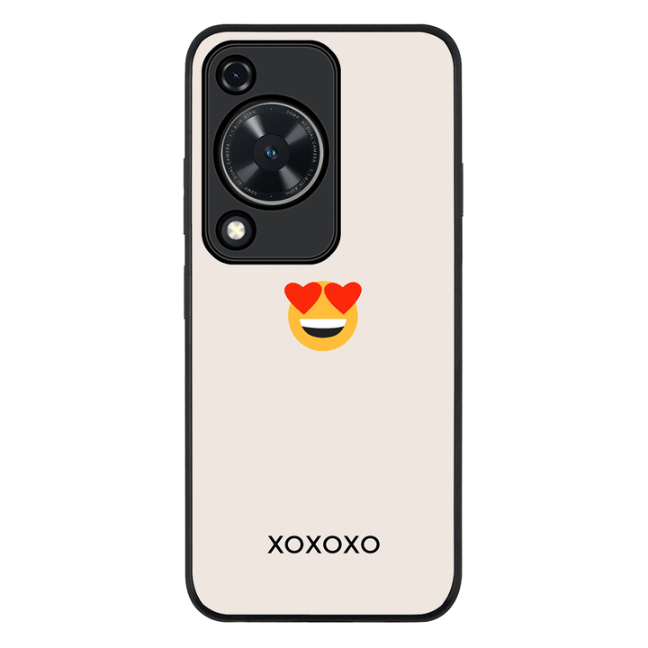 Huawei Nova Y72 / Enjoy 70 / Rugged Black Custom Text Emojis Emoticons, Phone Case - Huawei - Stylizedd.com