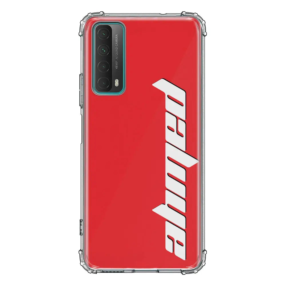 Huawei Y7A / P Smart 2021 / Clear Classic Custom Text, Vertical Name Phone Case - Huawei - Stylizedd.com