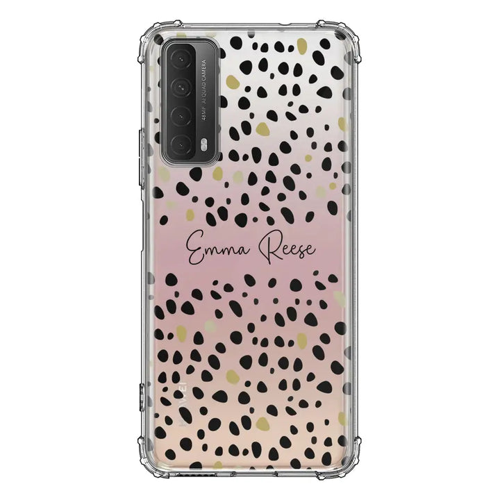 Huawei Y7A / P Smart 2021 / Clear Classic Pebble Multi Color Custom Text, My Name Phone Case - Huawei - Stylizedd.com