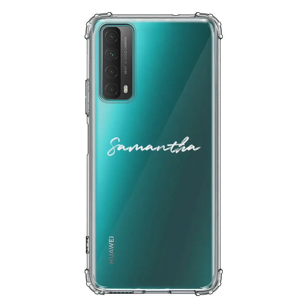 Huawei Y7A / P Smart 2021 / Clear Classic Custom Text, My Name Phone Case - Huawei - Stylizedd.com