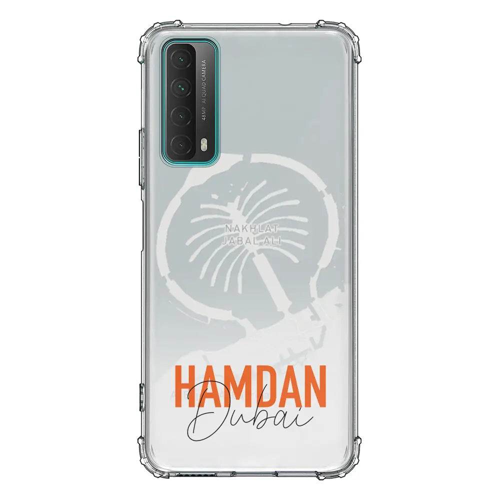 Huawei Y7A / P Smart 2021 / Clear Classic Personalized Location Map & Name, Phone Case - Huawei - Stylizedd.com