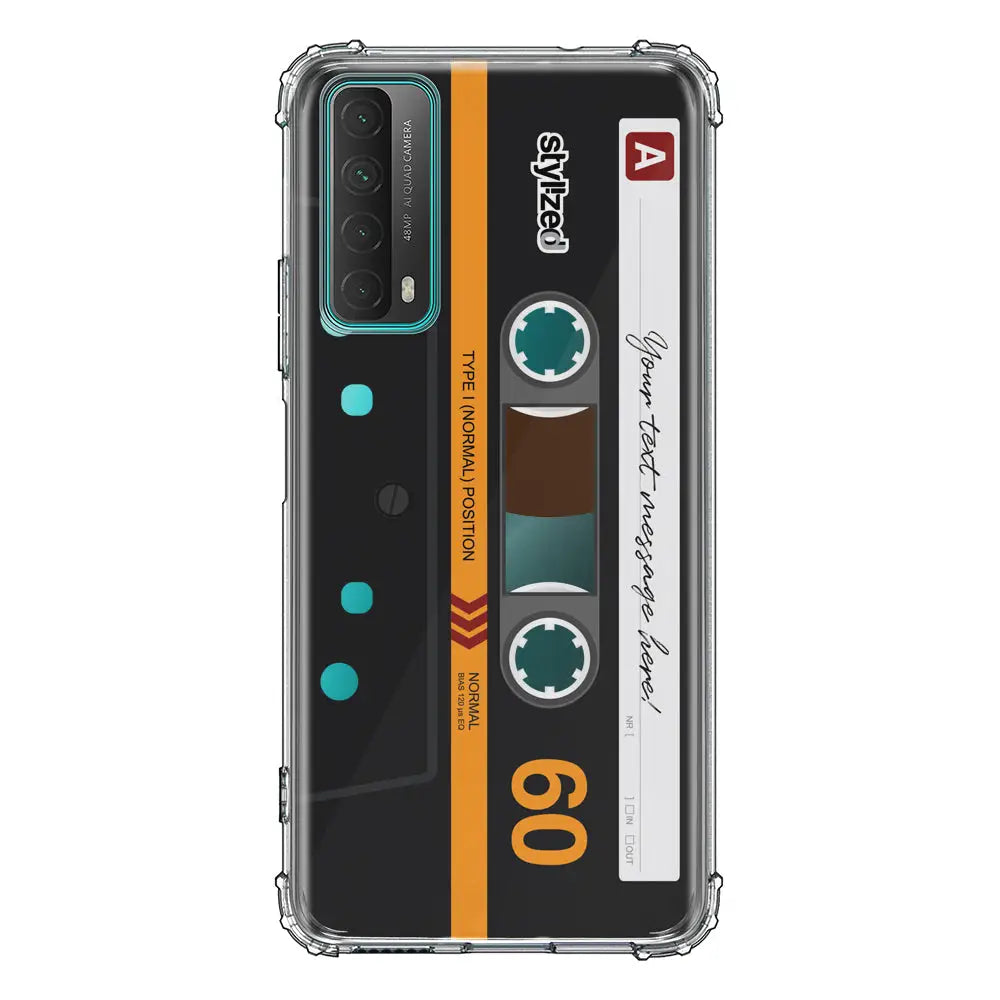 Huawei Y7A / P Smart 2021 / Clear Classic Custom Retro Cassette Tape Phone Case - Huawei - Stylizedd.com