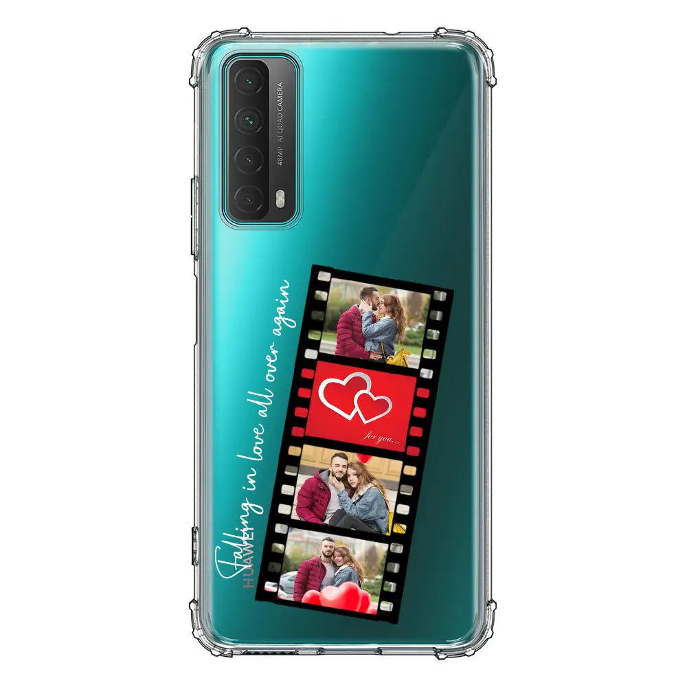Huawei Y7A / P Smart 2021 / Clear Classic Phone Case Custom Valentine Photo Film Strips, Phone Case - Huawei - Stylizedd