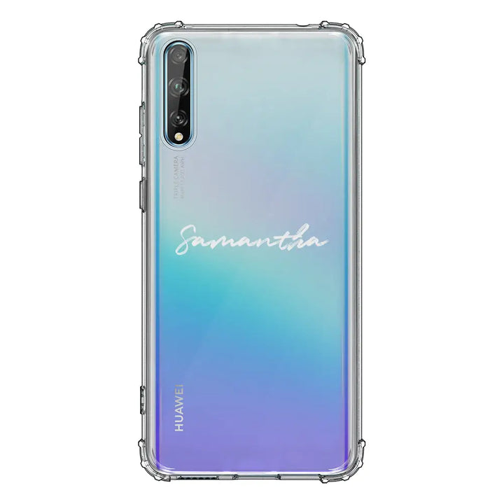 Huawei Y8P / Clear Classic Custom Text, My Name Phone Case - Huawei - Stylizedd.com