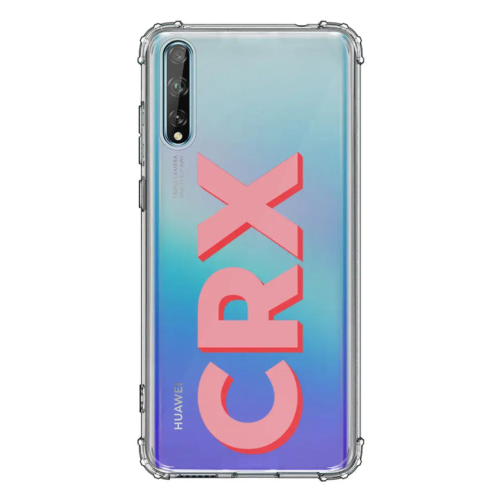 Huawei Y8P / Clear Classic Personalized Monogram Initial 3D Shadow Text Phone Case - Huawei - Stylizedd.com