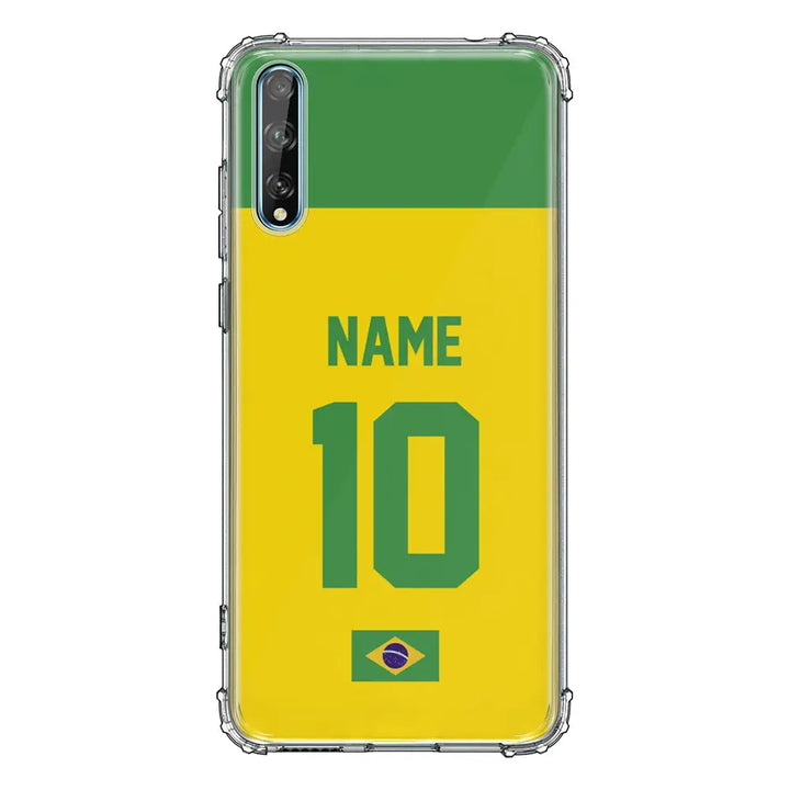 Huawei Y8P / Clear Classic Personalized Football Jersey Phone Case Custom Name & Number - Huawei - Stylizedd.com