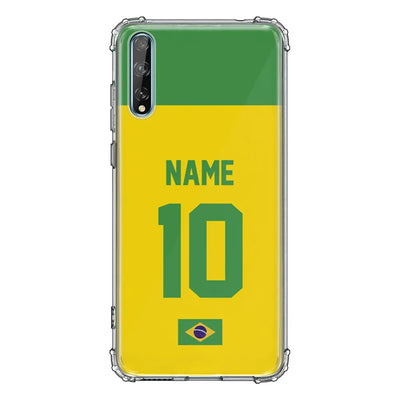 Huawei Y8P / Clear Classic Personalized Football Jersey Phone Case Custom Name & Number - Huawei - Stylizedd.com