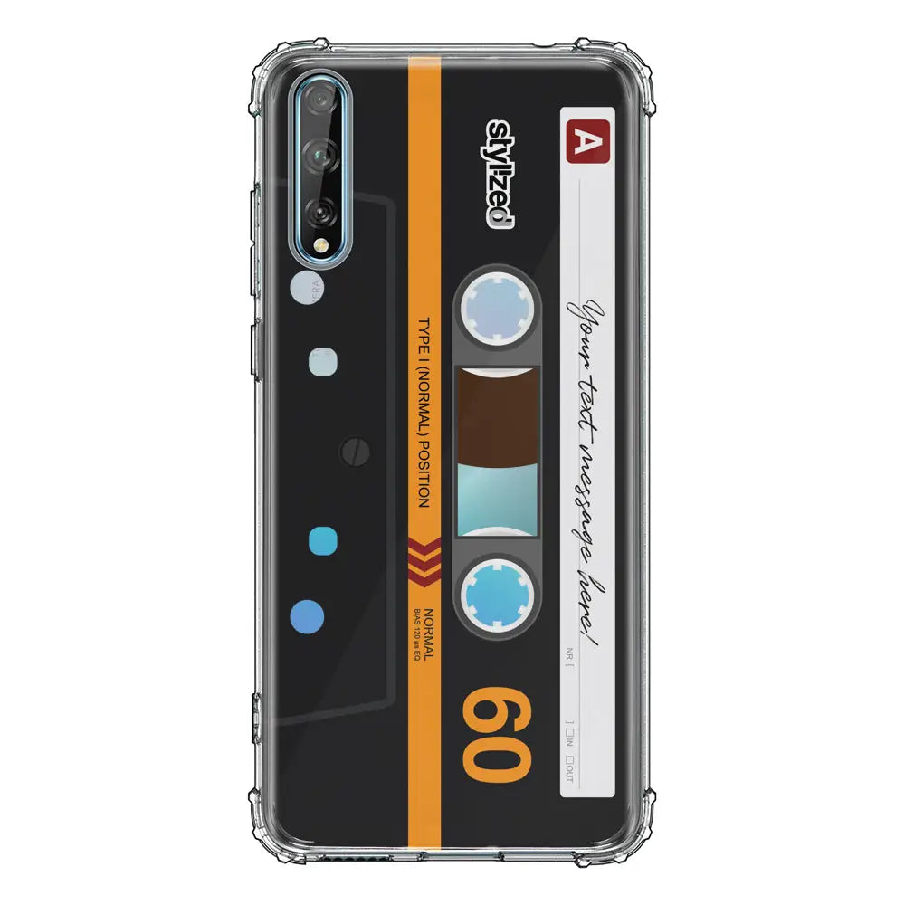 Huawei Y8P / Clear Classic Custom Retro Cassette Tape Phone Case - Huawei - Stylizedd.com