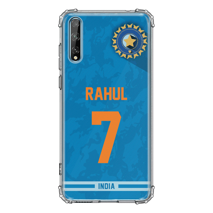 Huawei Y8P / Clear Classic Personalized Cricket Jersey Phone Case Custom Name & Number - Huawei - Stylizedd.com