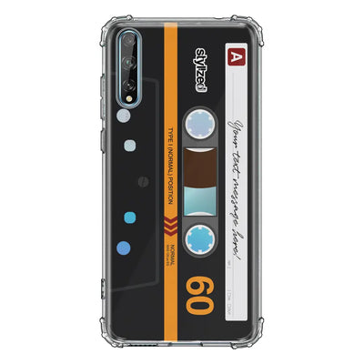 Huawei Y8P / Clear Classic Phone Case Custom Retro Cassette Tape Phone Case - Huawei - Stylizedd