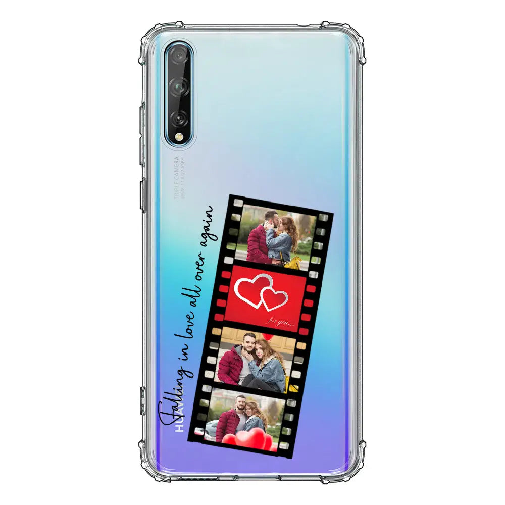 Huawei Y8P / Clear Classic Phone Case Custom Valentine Photo Film Strips, Phone Case - Huawei - Stylizedd
