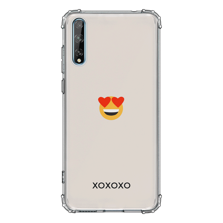 Huawei Y8P / Clear Classic Custom Text Emojis Emoticons, Phone Case - Huawei - Stylizedd.com