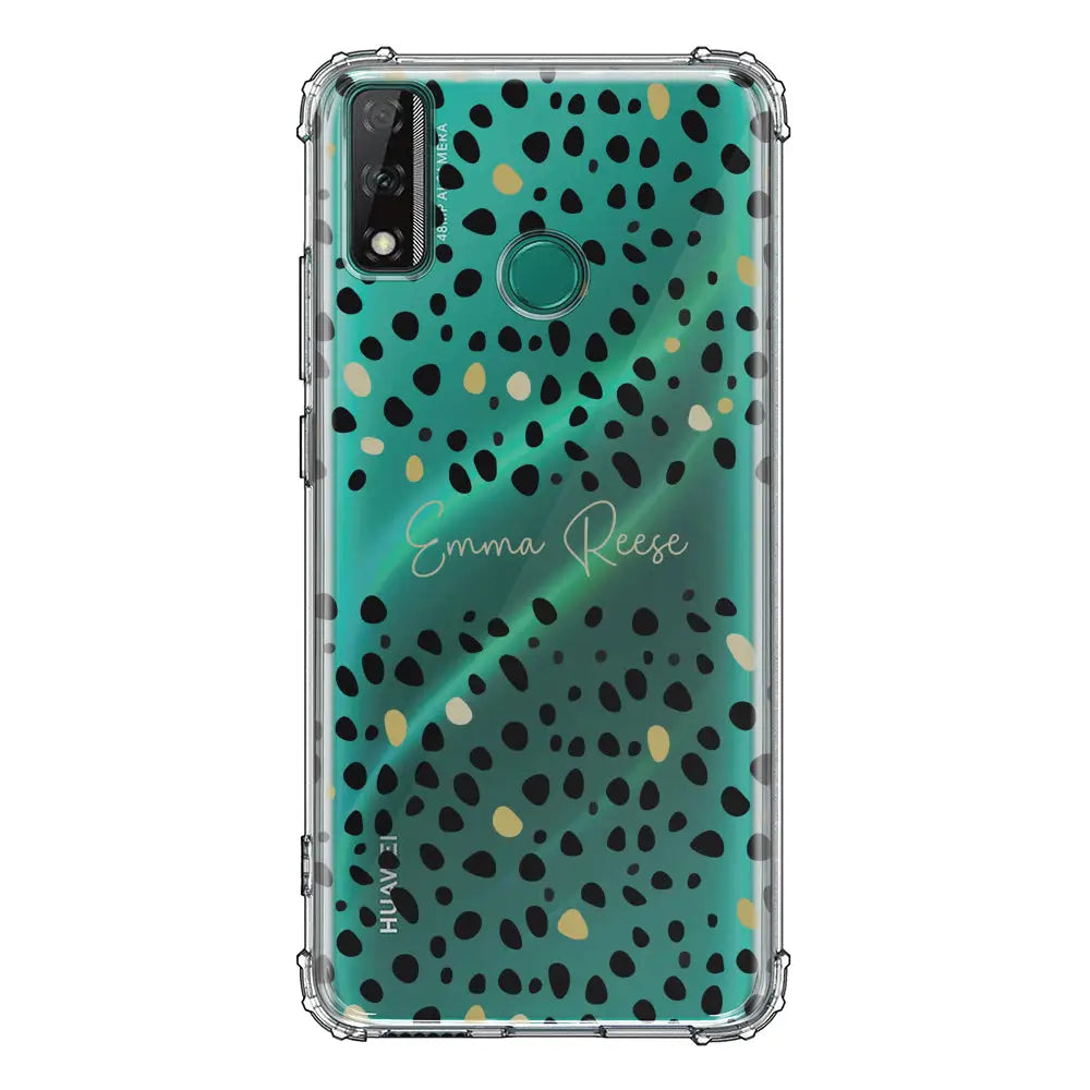 Huawei Y8S / Clear Classic Pebble Multi Color Custom Text, My Name Phone Case - Huawei - Stylizedd.com