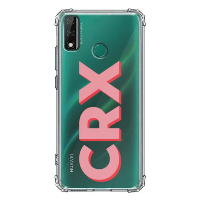 Huawei Y8S / Clear Classic Personalized Monogram Initial 3D Shadow Text Phone Case - Huawei - Stylizedd.com