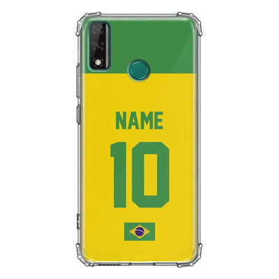 Huawei Y8S / Clear Classic Phone Case Personalized Football Jersey Phone Case Custom Name & Number - Huawei - Stylizedd