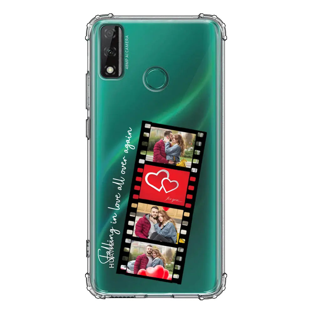 Huawei Y8S / Clear Classic Phone Case Custom Valentine Photo Film Strips, Phone Case - Huawei - Stylizedd