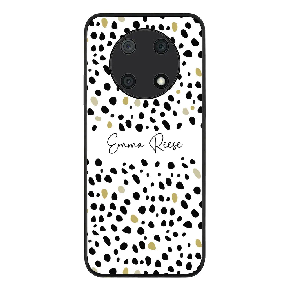 Huawei Nova Y90 Rugged Black Pebble Multi Color Custom Text, My Name Phone Case - Huawei - Stylizedd.com