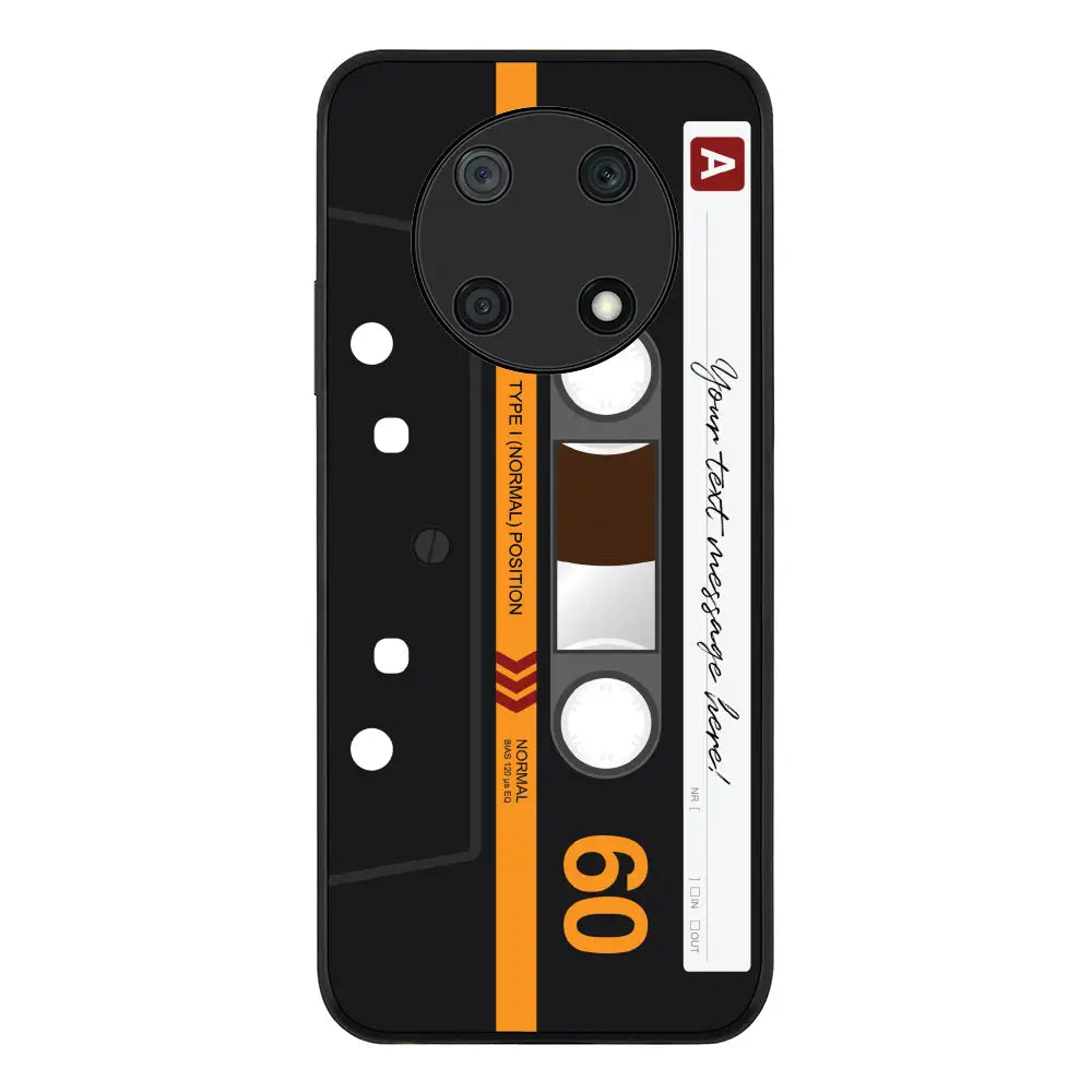 Huawei Nova Y90 / Rugged Black Phone Case Custom Retro Cassette Tape Phone Case - Huawei - Stylizedd