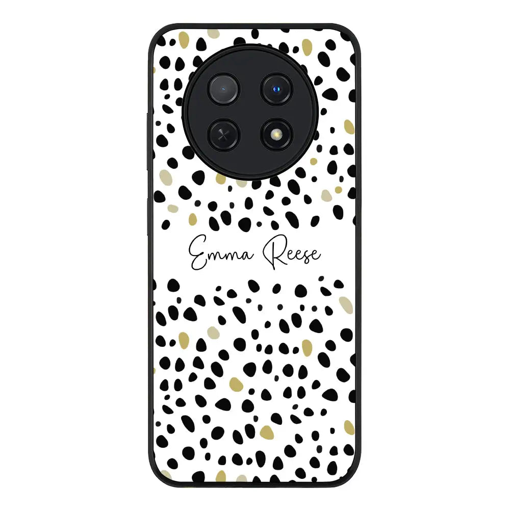 Huawei Nova Y91 4G / Enjoy 60X / Rugged Black Pebble Multi Color Custom Text, My Name Phone Case - Huawei - Stylizedd.com