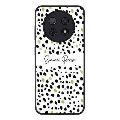 Pebble Multi Color Custom Text My Name Phone Case - Huawei - Nova Y91 4G / Enjoy 60X / Rugged Black