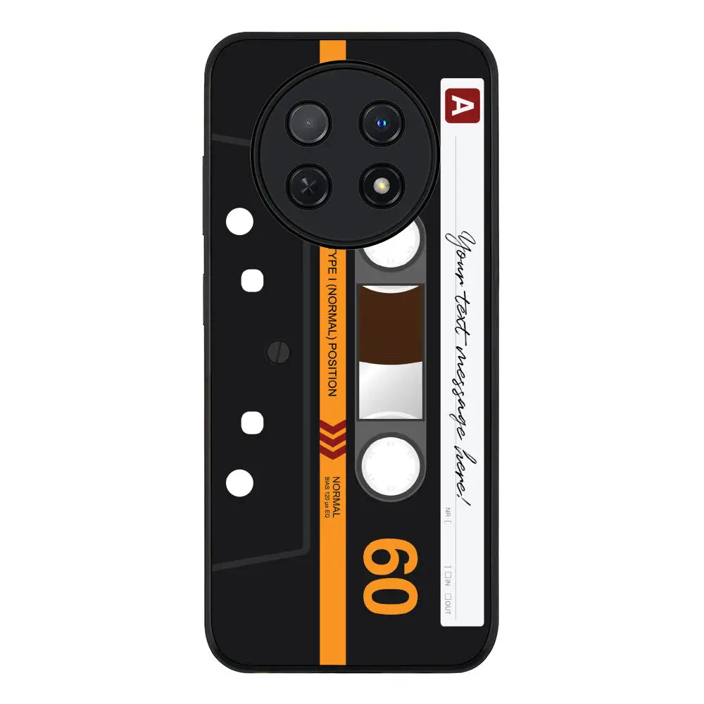 Huawei Nova Y91 4G / Enjoy 60X / Rugged Black Custom Retro Cassette Tape Phone Case - Huawei - Stylizedd.com